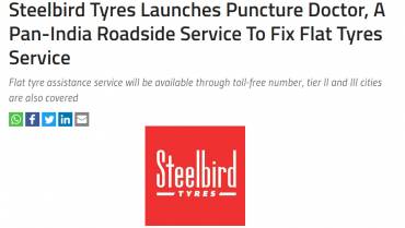 Steelbird Tyres Launches Puncture Doctor, A Pan-India Roadside Service To Fix Flat Tyres Service