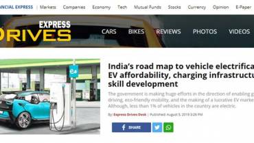 India’s road map to vehicle electrification: EV affordability, charging infrastructure & skill development